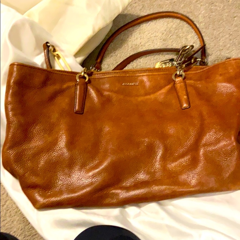 Coach leather tote